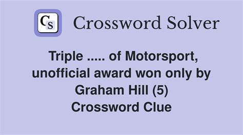 form of motorsport crossword clue